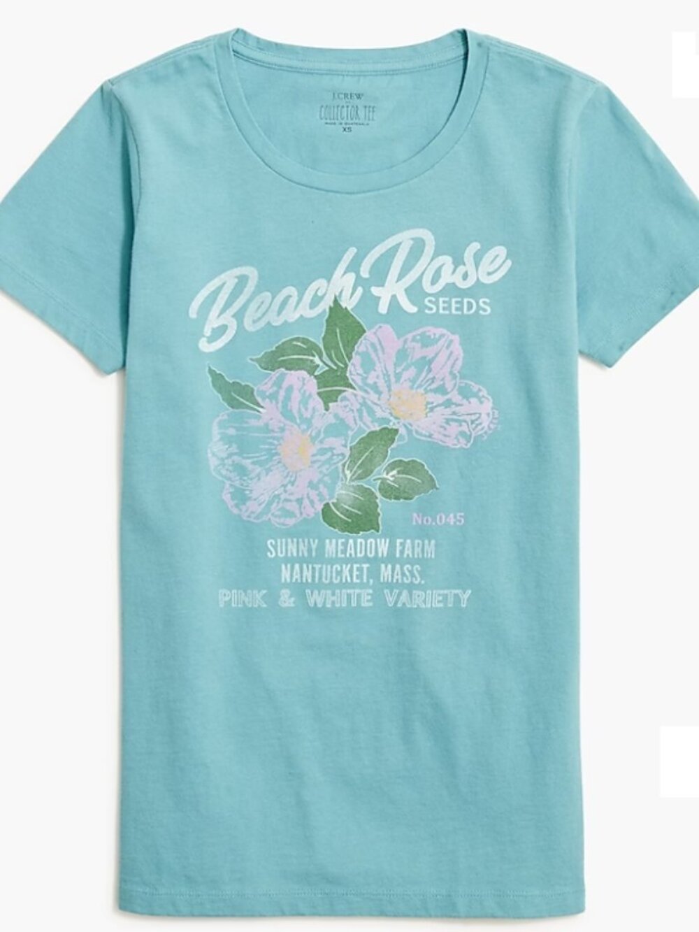 J.Crew Factory Beach Rose Collector T-Shirt NEW! - Picture 5 of 7